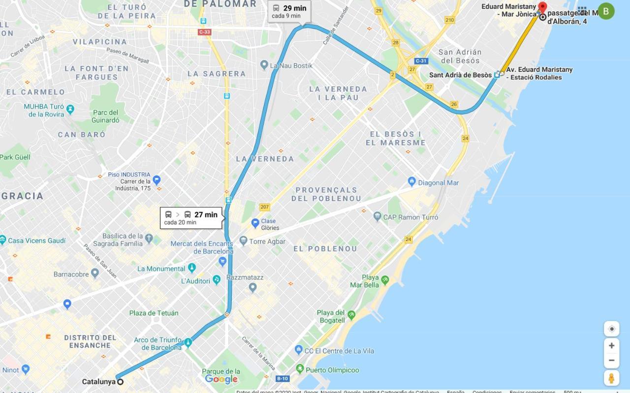 Apartamento Completo Con Piscina Terraza Vistas Del Mar Badalona Ngoại thất bức ảnh